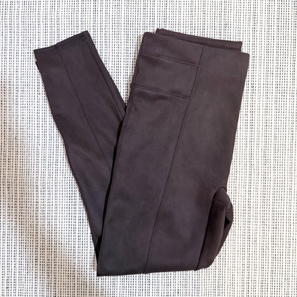 Spanx Brown Suede Leggings